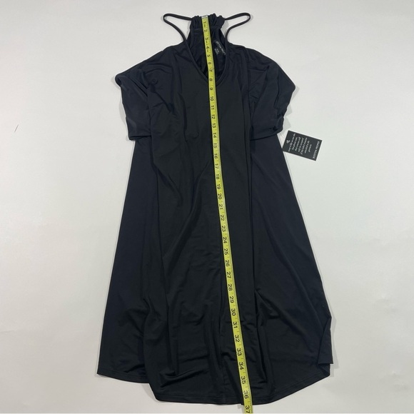 New Boston Proper Halter Blouson Short Dress - Picture 7 of 8